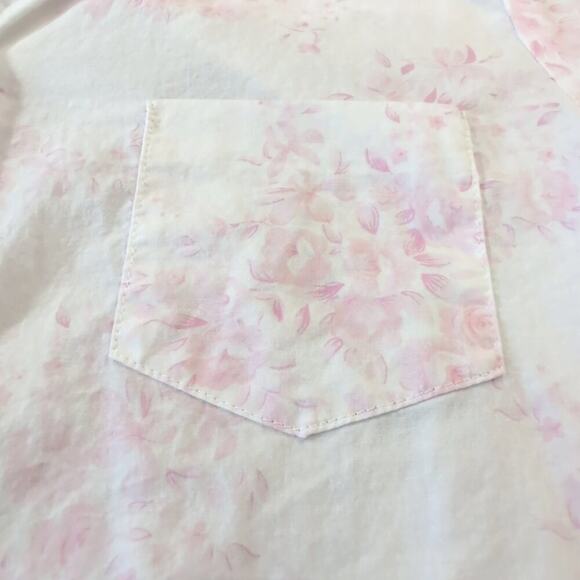 Harve Bernard by Bernard Holtzman floral print button-front shirt, size Med - Picture 5 of 7